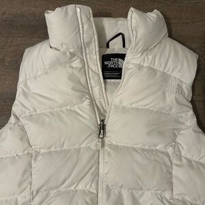 The North Face White Puffer Vest